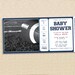 FOOTBALL BABY Shower invitation - set of 50