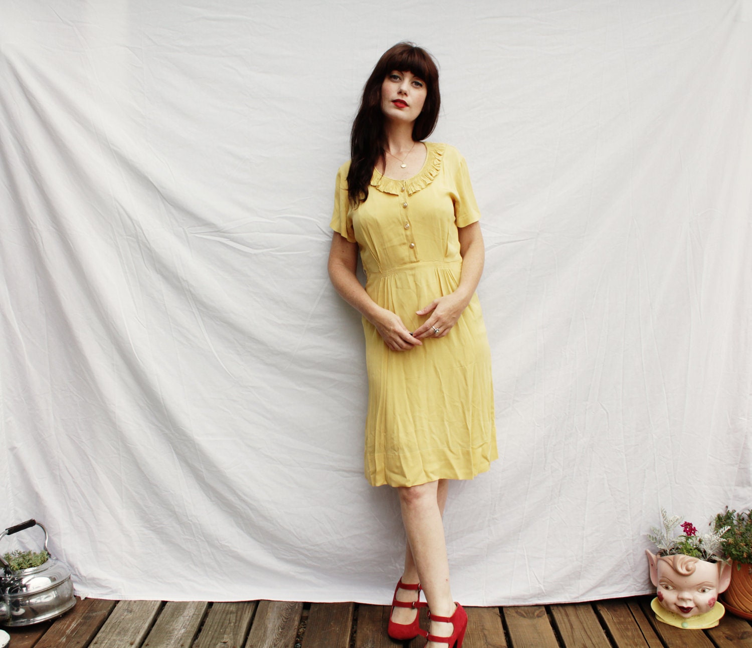 1940's Lemmon Drop Dress