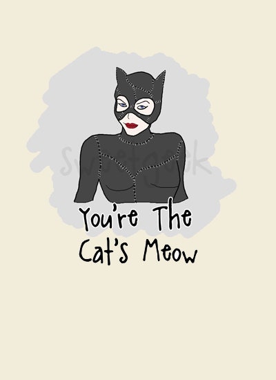 Catwoman Cat's Meow Card