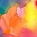 Shine On, Original Watercolor Painting, abstract art horizontal emotion red yellow orange pink