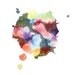 WHENEVER original watercolor painting in multicolor