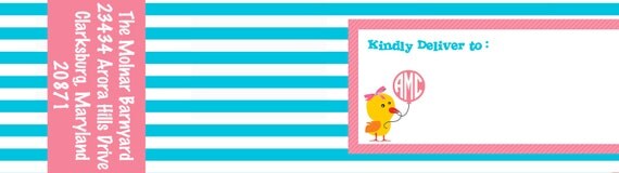 Wrap Around Address Labels, PETTING ZOO, BARNYARD birthday-libby lane press Il_570xn