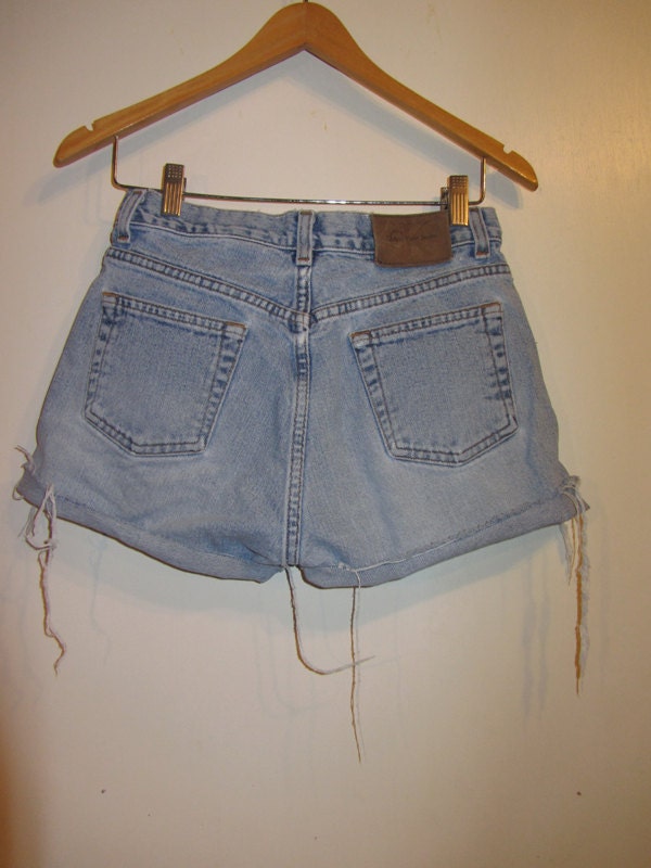 CALVIN KLEIN high waist denim shorts