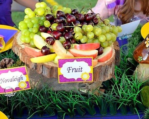 TANGLED Inspired Food Labels- RAPUNZEL- Girls Birthday Party - Tangle Princess - Girl Disney Princess - Krown Kreations - INSTANT Download Il_570xn