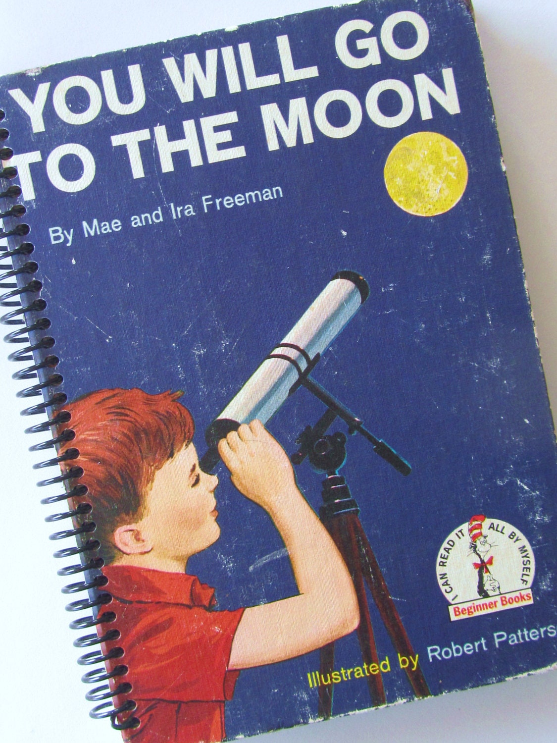 SPACE Journal Diary You Will Go To The Moon VINTAGE book