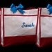 6 Personalized Wedding Tote Bags Bride Bridesmaids Maid of Honor