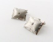 Sterling Silver Rhinestone Cuff Links - Stars Cufflinks