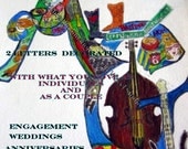 Made to order art Illuminated Decorated Letters for Two Quiddity Illuminations