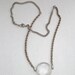 Pretty Round Magnifying Cabochon Necklace.