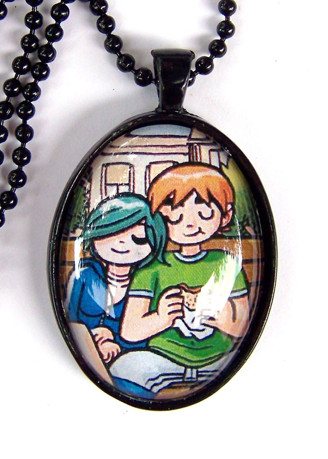 Scott Pilgrim and Ramona Flowers Necklace