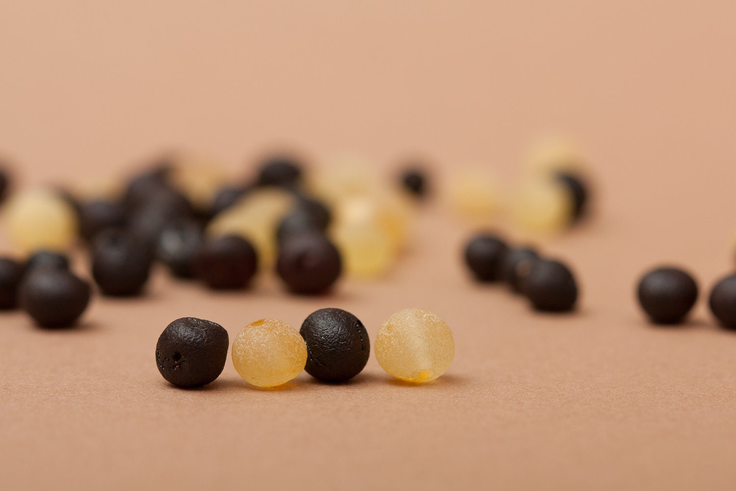 100 pcs of Baltic Amber loose beads.
