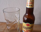 Unique & Twisted Drinking Glass made from a Recycled Smirnoff Twisted Black Cherry Vodka Bottle