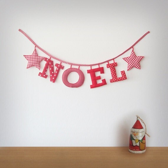 Handmade 'NOEL' Fabric Garland - Made to Order Il_570xn