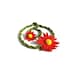 Crochet Flower Choker Necklace and Bracelet set Gerbera Design