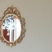 Vintage PYRITE Wall Mirror in GOLD Regency Ornate Frame
