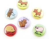 Awesome Animals Button Set