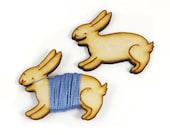 Flossy the Bunny Embroidery Floss Bobbin