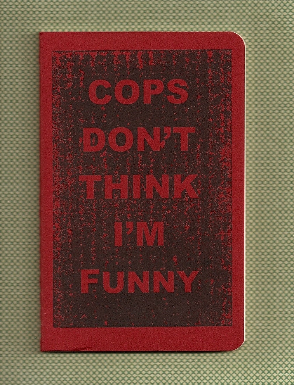 Moleskine Pocket Notebook - Gocco Print - Cops
