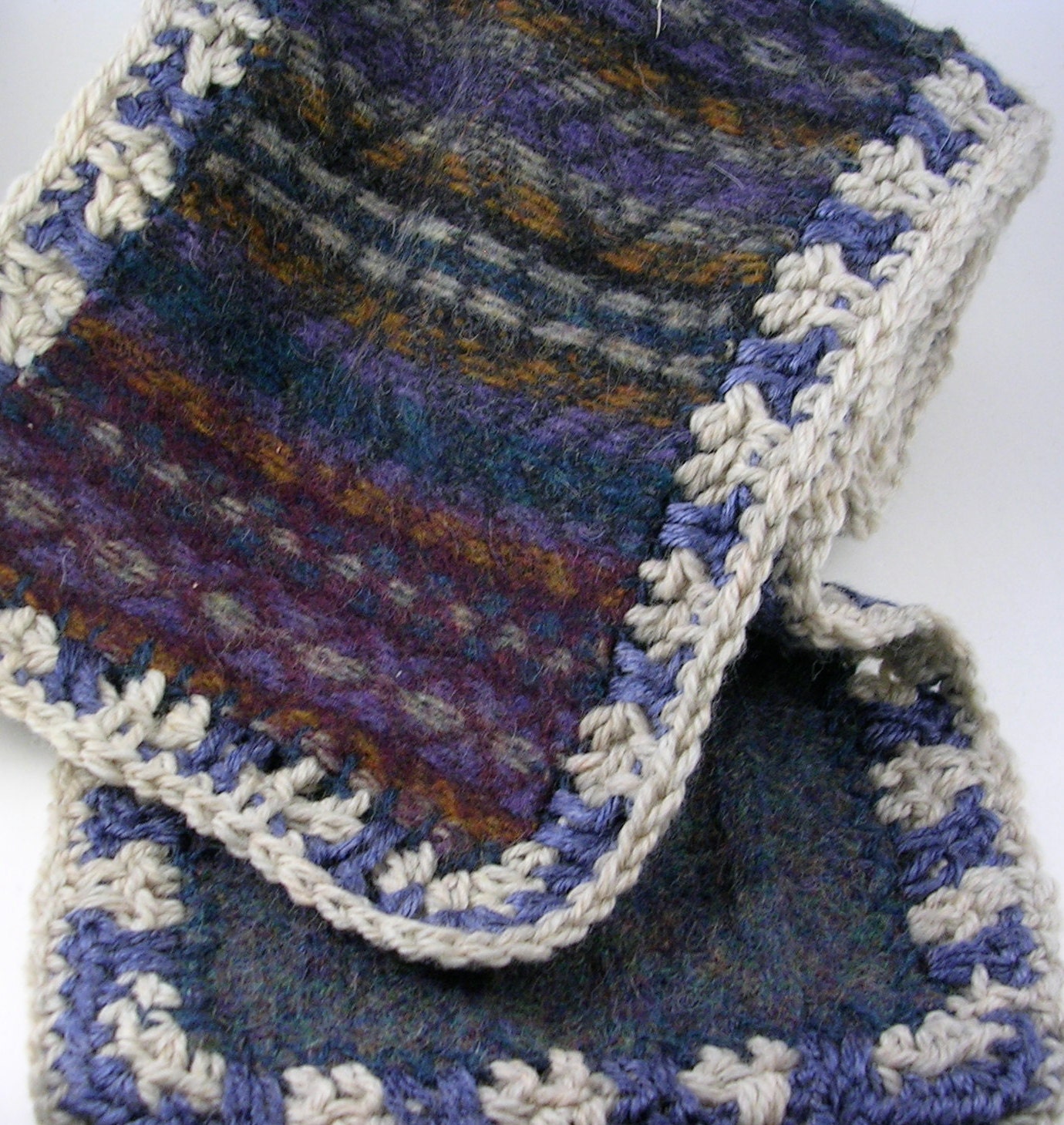 Wool and Crochet Scarf