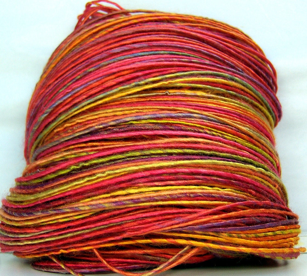 HandSpun Bamboo Yarn Summer Carnival 214 yards