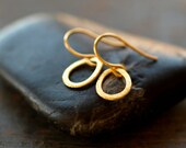Tiny Teardrop Earrings Gold Vermeil Drop Everyday Casual Versatile Handmade Jewelry