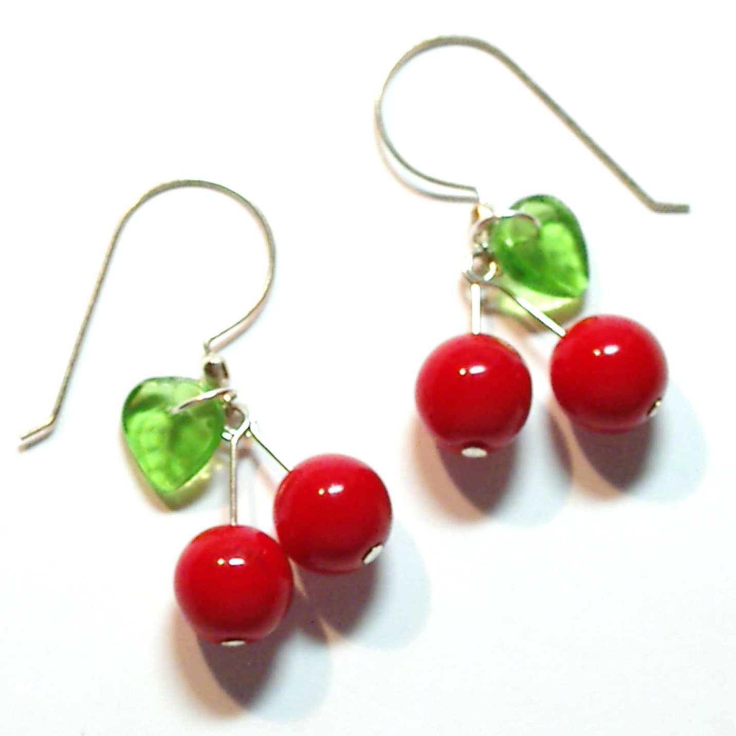 Luscious Red Cherry Earrings