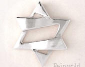 Faith Collection: Jazzy Silver Magen David (with 20 inch sterling silver chain)