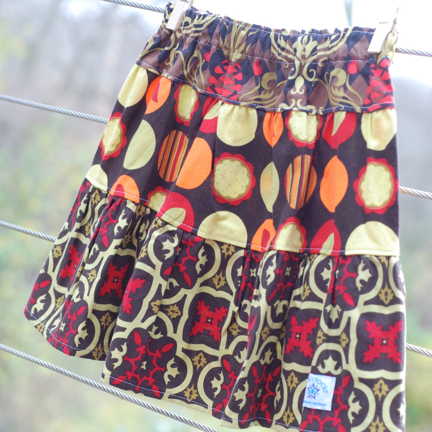 Andalucia girls boho thanksgiving twirl skirt on sale size 3