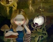 Alice in a Bosch Landscape hieronymus wonderland fairy art print by Jasmine Becket-Griffith12x16 BIG