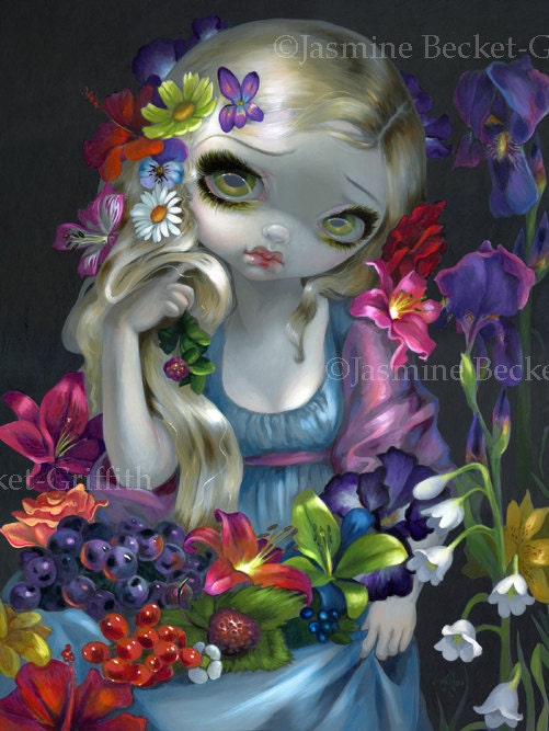 Flora flowers greek goddess mythology fairy art print by Jasmine Becket-Griffith 8x10