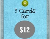 Bulk Handmade Cards Discount - 3 cards for 12 dollars
