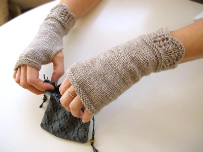 Shallows Fingerless Mitts Knitting Pattern