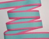 Aqua Pink Grosgrain Ribbon Stripes Light Turquoise Hot 5 y 1 inch wide - hairbowslady Aqua Pink Grosgrain Ribbon Stripes Light Turquoise Hot 5 y 1 inch wide - hairbowslady