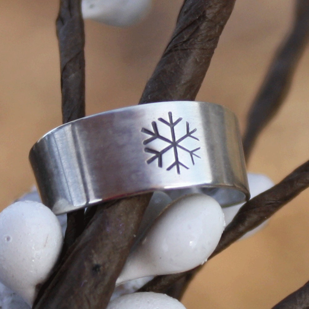 Snowflake Toe Ring Sterling Silver