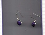 Mohave Turquoise Earrings In Sterling Silver