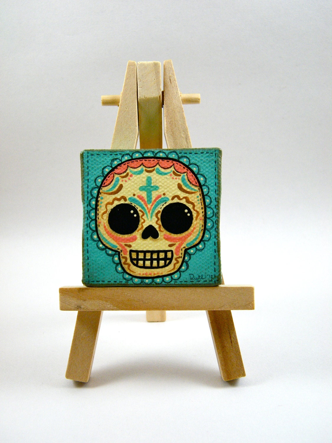 Sugar Skull Mini Canvas Painting