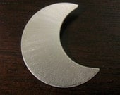 Stevie Nicks Inspired Crescent Moon Pendant - Sterling Silver 1 1/4 Inches Diameter