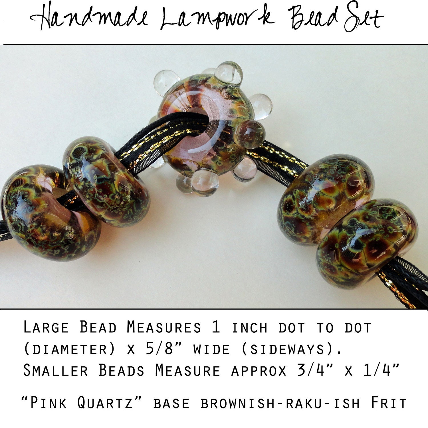 Lampwork Bead Set by Creative Pigpen