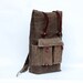 The Camper Satchel in Tan Waxed Canvas