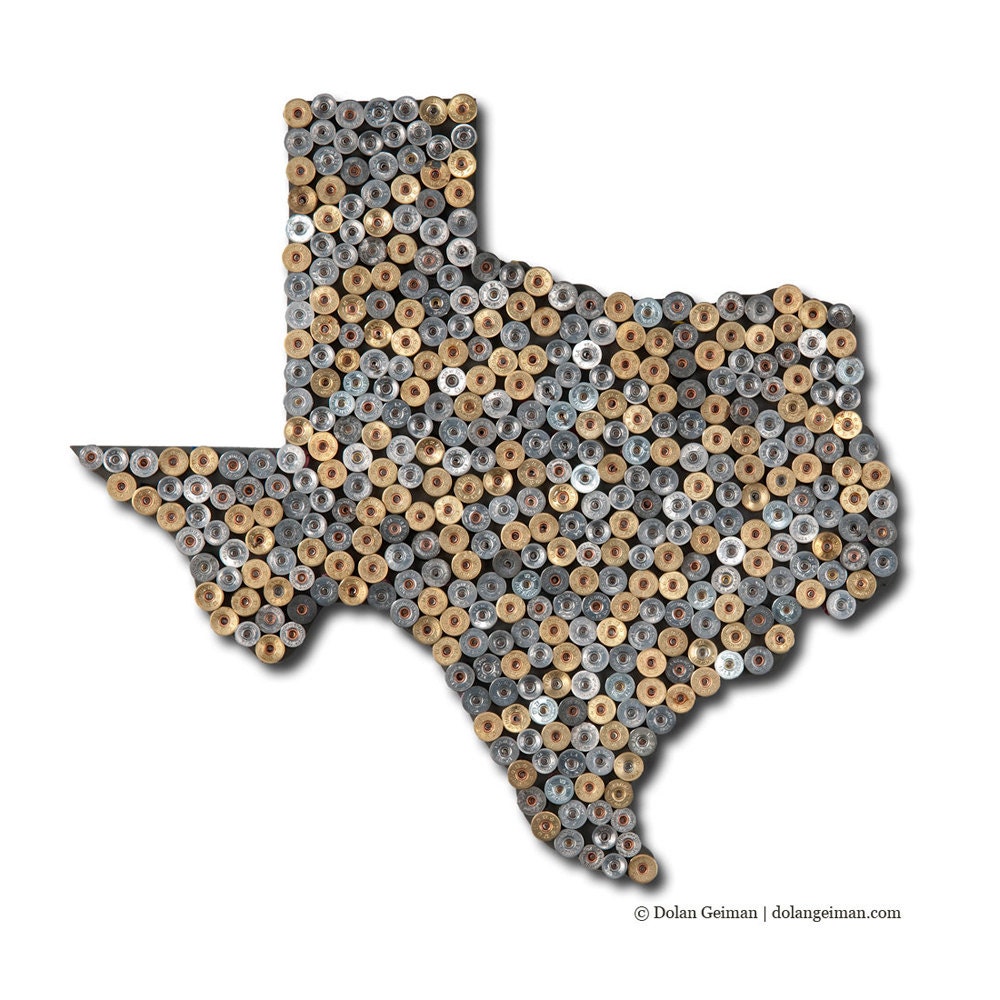 Texas Shotgun Shells, Don't Mess With Texas, State Artwork, Made to Order