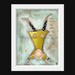 Print of My original folk art painting - She Believed that the World Looked Better Upside Down