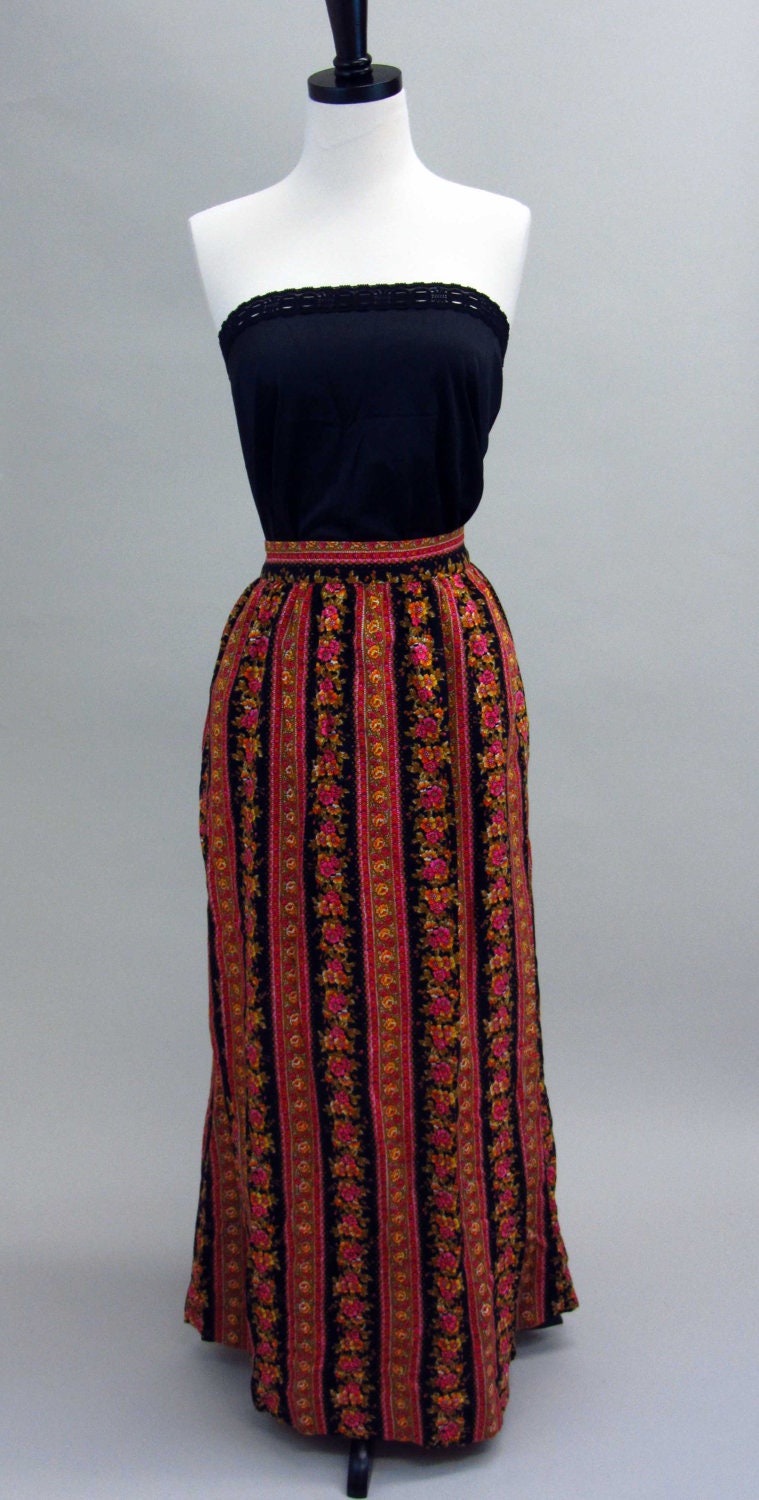 Floral Maxi Skirt Vintage