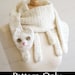 Digital PDF Crochet Pattern for Cat Cuddler Scarf - DIY Fashion Tutorial - Instant Download