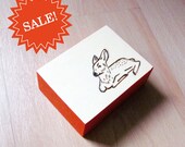 SALE - Cute Little Fawn Woodburned Wall Art Panel - vibrant orange - Nursery Decor - Baby Shower Gift