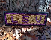 Custom beaded college team sign