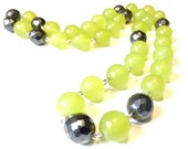 Juliet Necklace -- Jade Beaded Necklace -- Gemstone Necklace