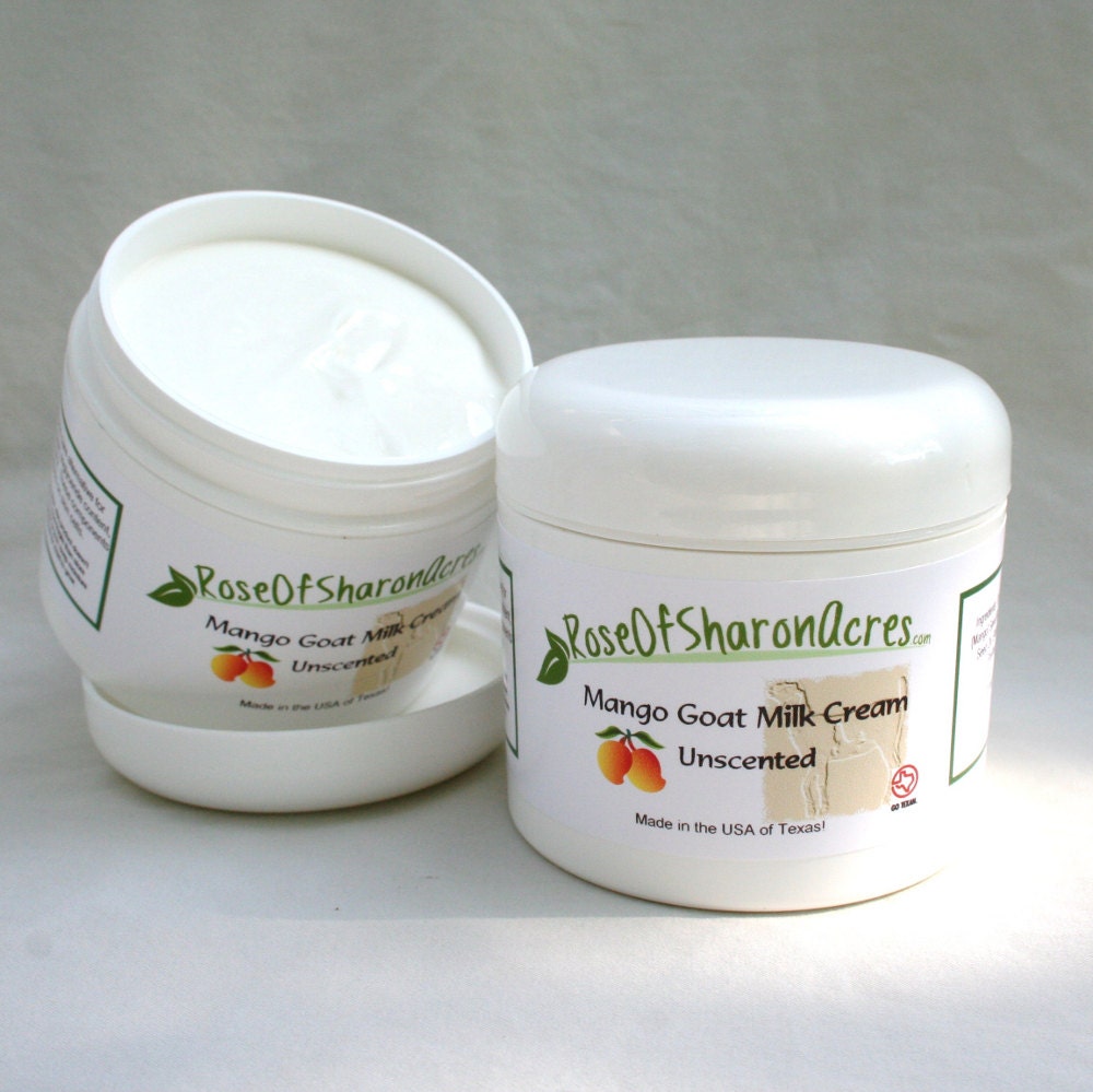 Mango Butter Goat Milk Cream - Rose of Sharon Acres