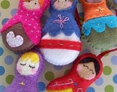 Baby Mobile - Baby Crib Mobile - Babushka Mobile - Nursery Baby Room "Babshka Love" (You can pick your colors)