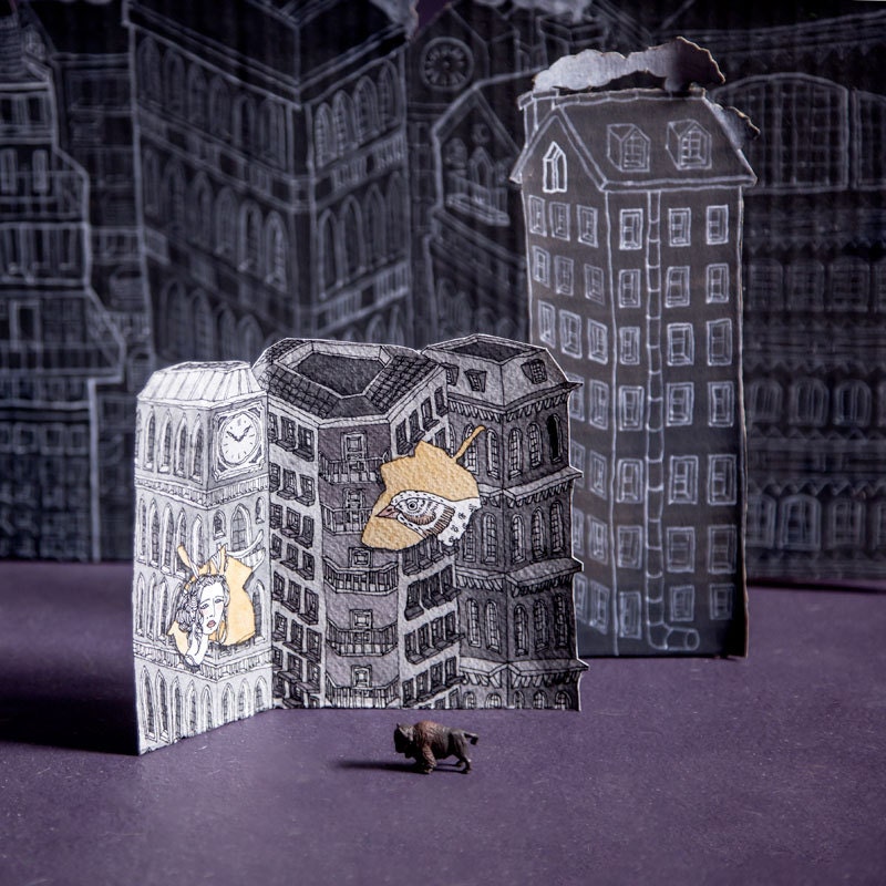 Lonely City - a 2D 3D diorama