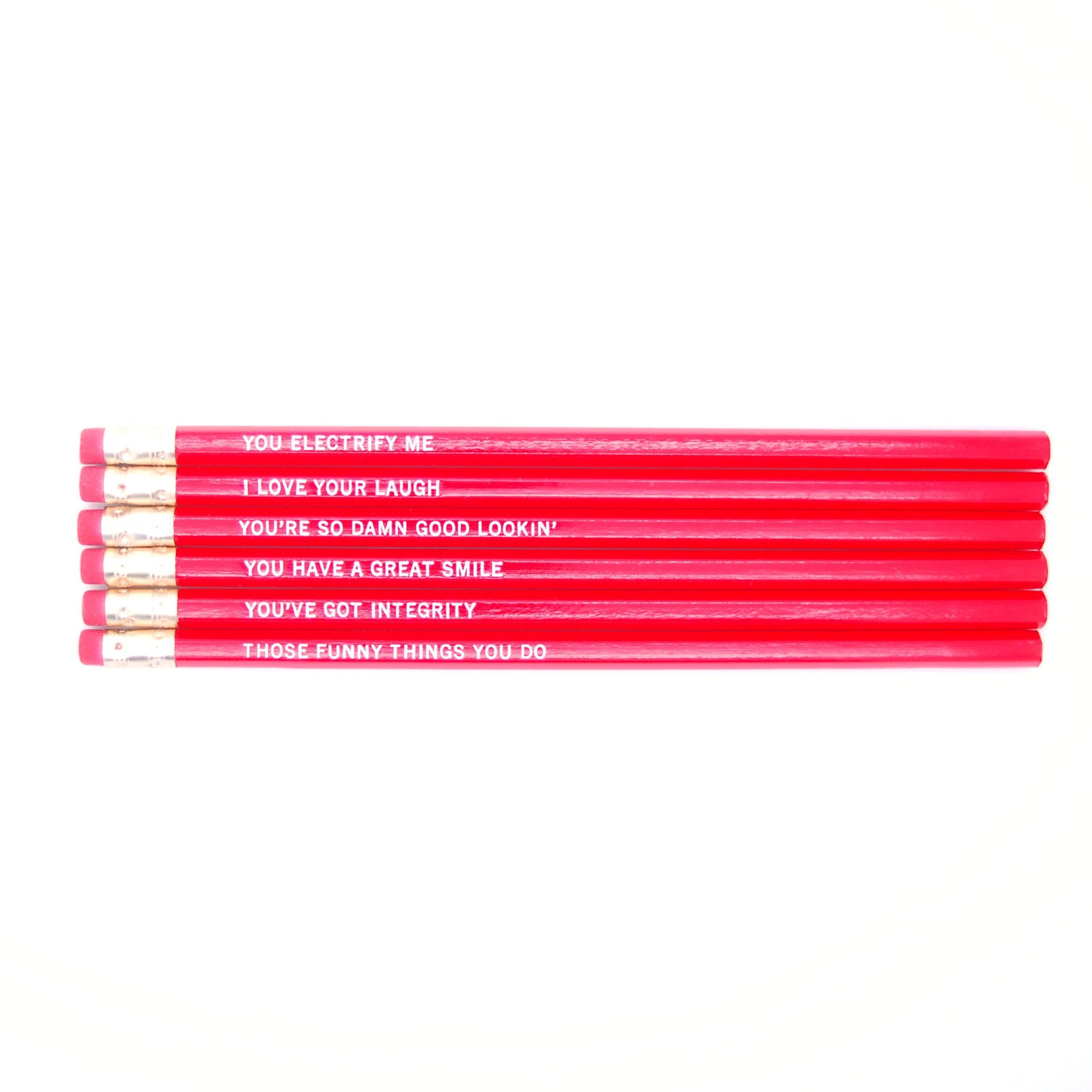 Reasons I Love You  Pencil Set (Red)